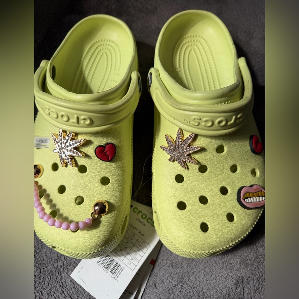 Crocs Clogs Lime Custom - Picture 2 of 3